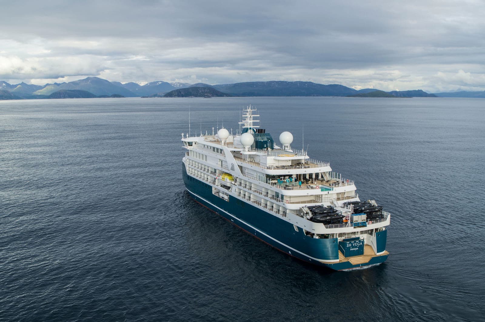 Explorer on ship deck