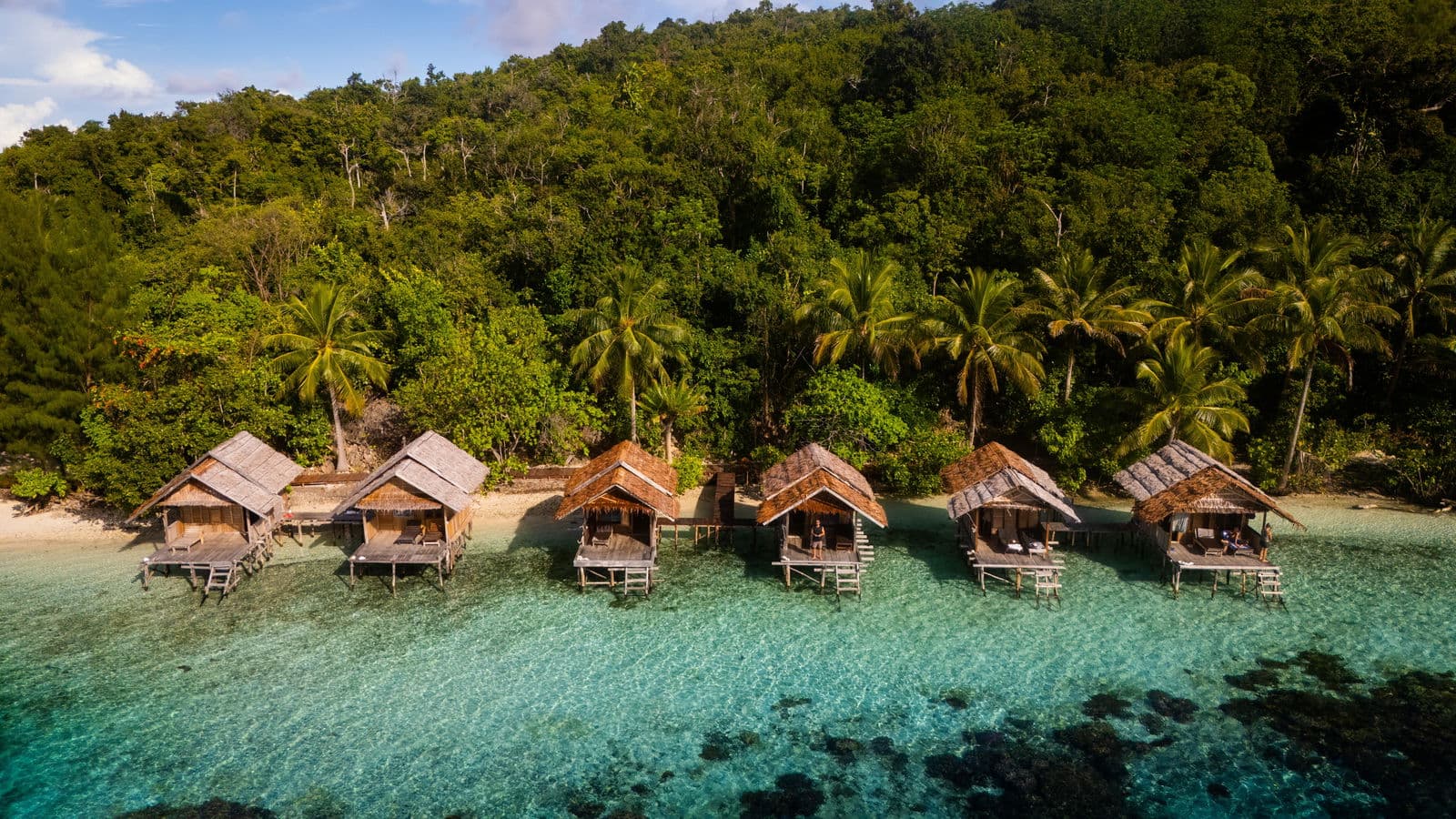 Local island community welcoming expedition travelers